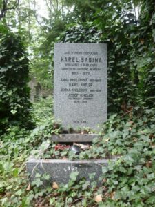 Fotografie hrobu: Karel Sabina