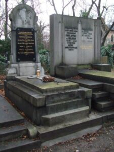 Fotografie hrobu: František Čáda a Rudolf Rauscher