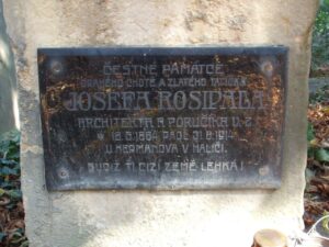 Fotografie hrobu: Josef Rosipal