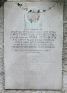 Fotografie hrobu: Marie Terezie  Poniatowska