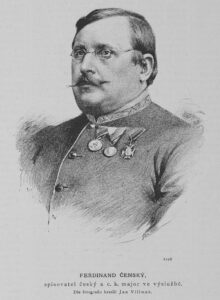 Fotografie hrobu: Ferdinand Čenský z Činova