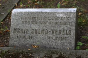 Fotografie hrobu: Marie  Calma Veselá a František Veselý