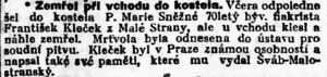 Fotografie hrobu: František Kleček
