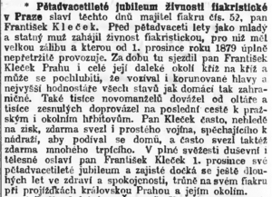 Fotografie hrobu: František Kleček